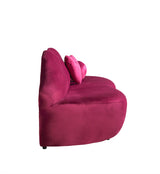 Lips Maroon Velvet 81" Loveseat from Nova Furniture - Luna Furniture