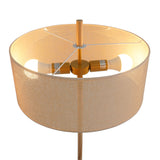 Lirian Floor Lamp - Oak and Natural from Ashcroft Furniture - Luna Furniture