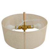 Lirian Floor Lamp - Oak and Natural from Ashcroft Furniture - Luna Furniture