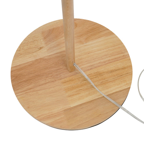 Lirian Floor Lamp - Oak and Natural from Ashcroft Furniture - Luna Furniture