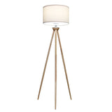 Lirios Three Legged Wooden Strip Floor Lamp - Natural from Ashcroft Furniture - Luna Furniture