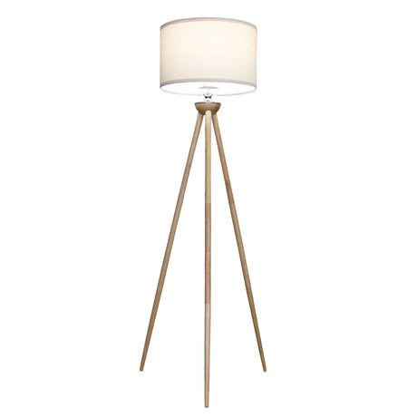 Lirios Three Legged Wooden Strip Floor Lamp - Natural from Ashcroft Furniture - Luna Furniture