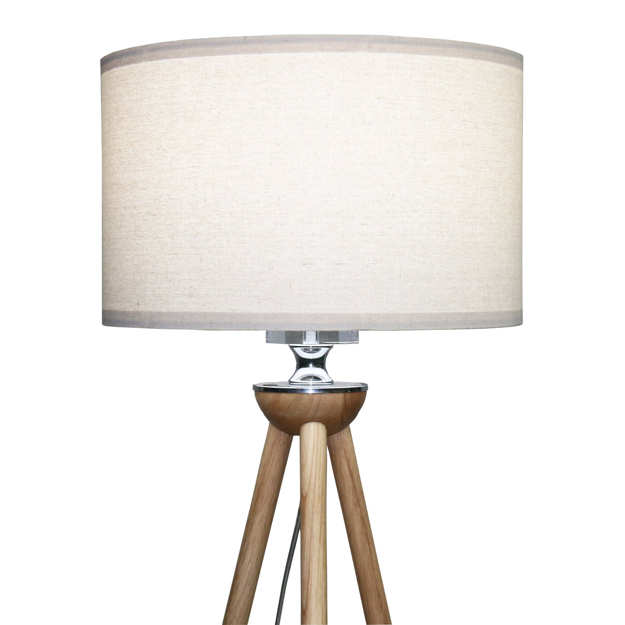 Lirios Three Legged Wooden Strip Floor Lamp - Natural from Ashcroft Furniture - Luna Furniture