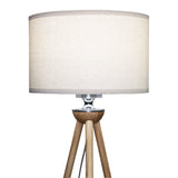 Lirios Three Legged Wooden Strip Floor Lamp - Natural from Ashcroft Furniture - Luna Furniture
