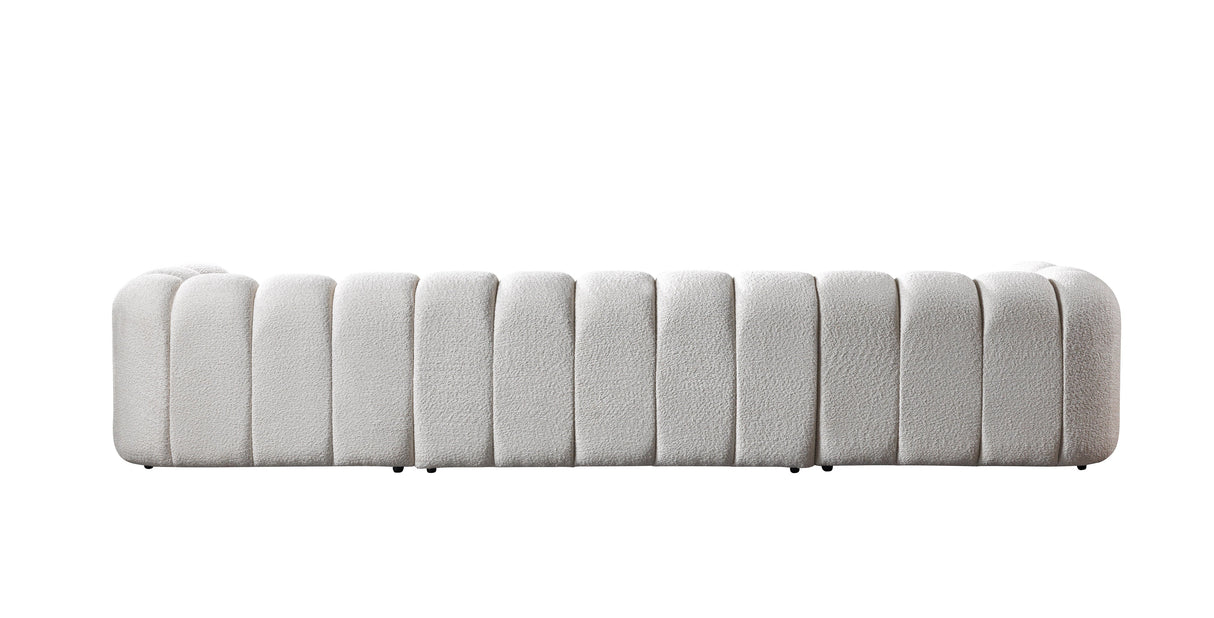 Lis Ivory Boucle Double Chaise 147" Sectional from Nova Furniture - Luna Furniture