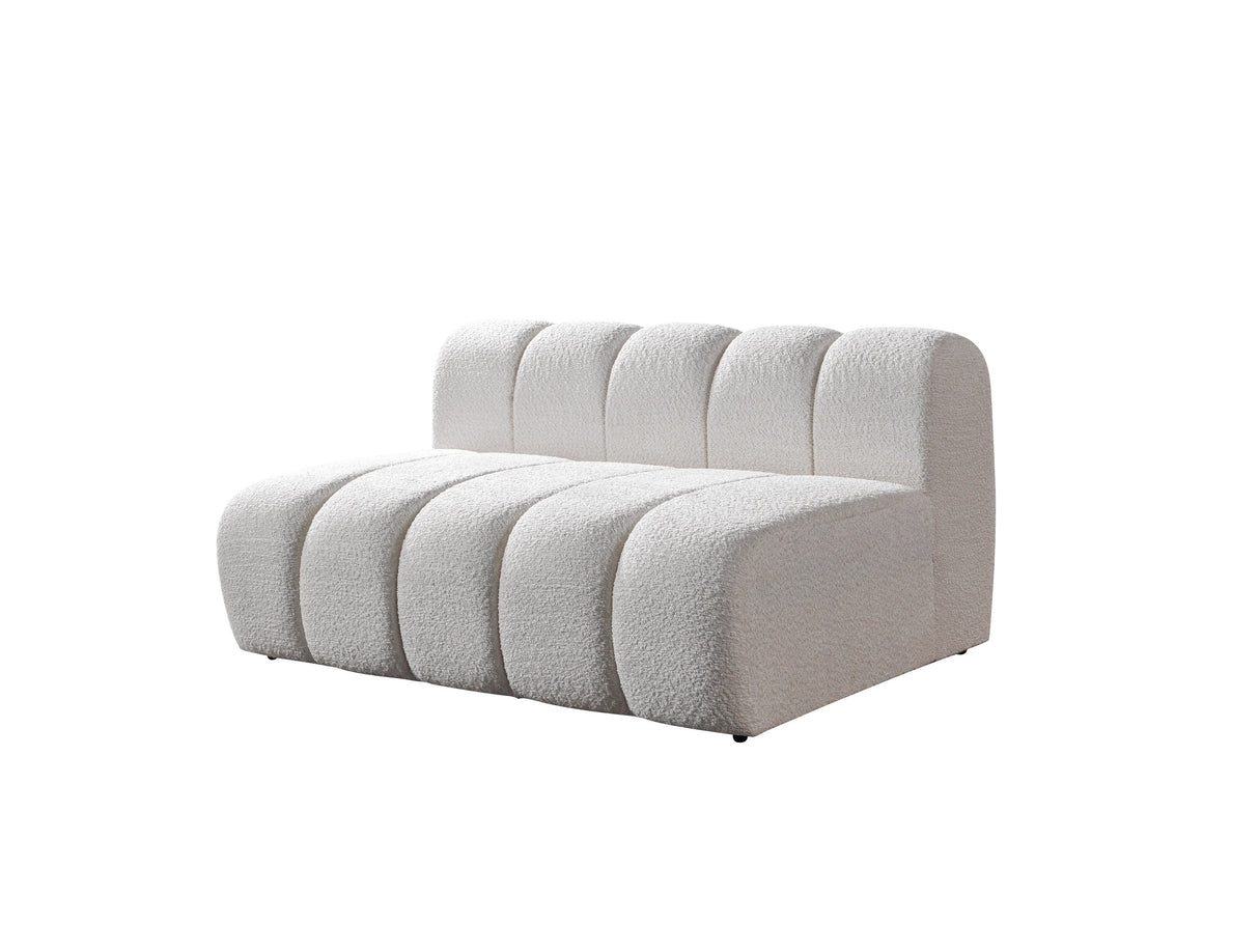 Lis Ivory Boucle Double Chaise 147" Sectional from Nova Furniture - Luna Furniture