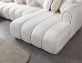 Lis Ivory Boucle Double Chaise 147" Sectional from Nova Furniture - Luna Furniture