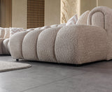 Lis Sand Boucle Double Chaise 147" Sectional from Nova Furniture - Luna Furniture