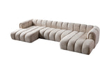 Lis Sand Boucle Double Chaise 147" Sectional from Nova Furniture - Luna Furniture