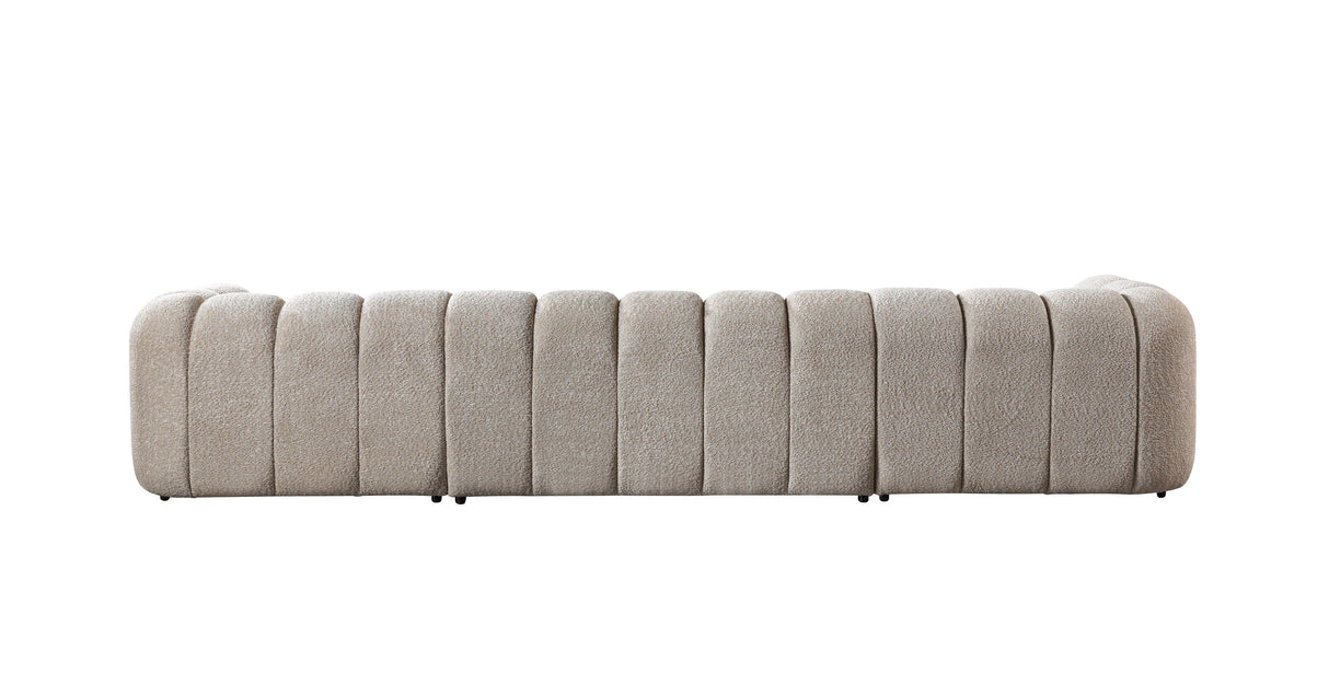 Lis Sand Boucle Double Chaise 147" Sectional from Nova Furniture - Luna Furniture