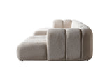 Lis Sand Boucle Double Chaise 147" Sectional from Nova Furniture - Luna Furniture