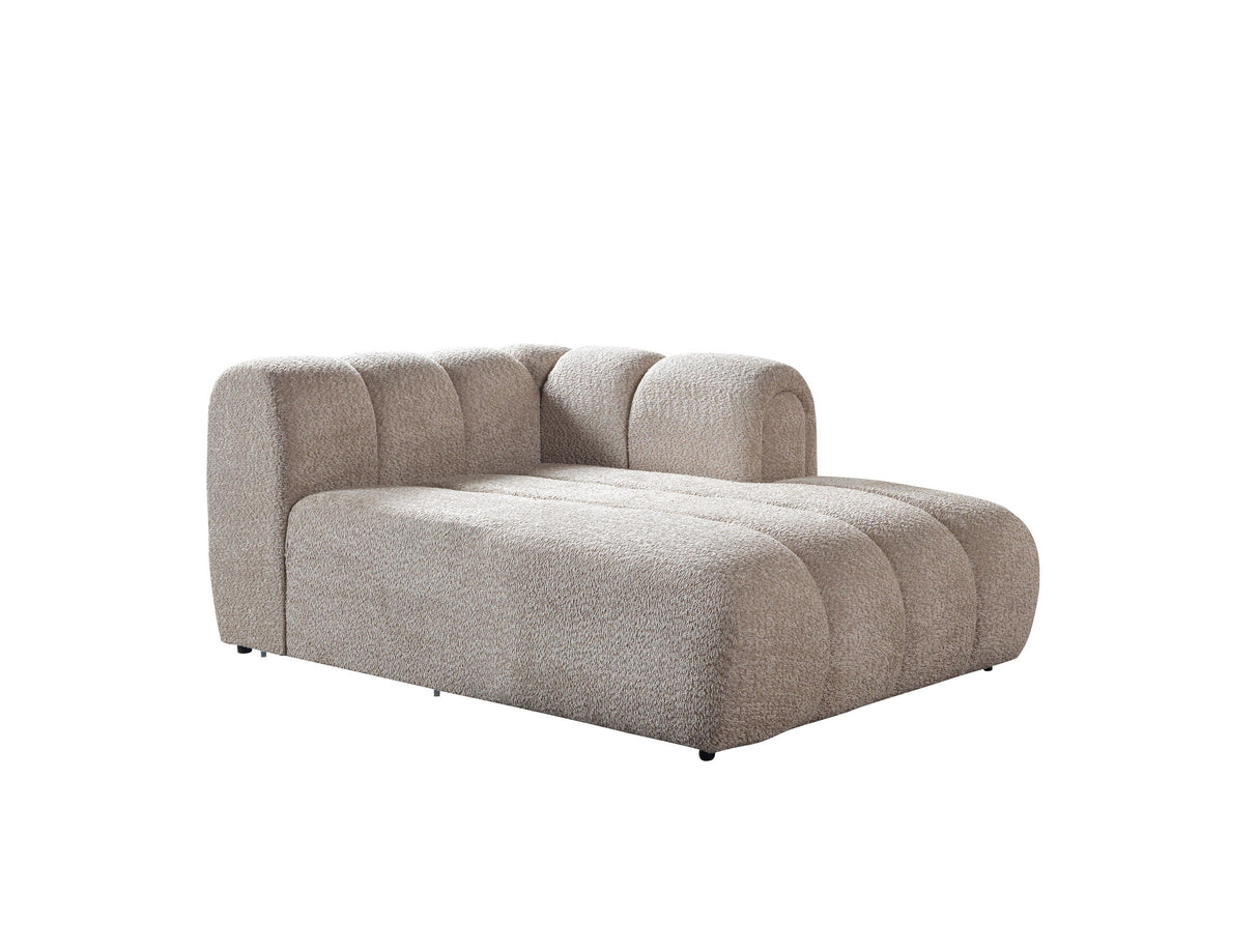 Lis Sand Boucle Double Chaise 147" Sectional from Nova Furniture - Luna Furniture