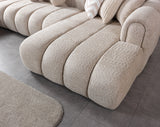 Lis Sand Boucle Double Chaise 147" Sectional from Nova Furniture - Luna Furniture