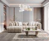 Lis Sand Boucle LAF 115" Sectional from Nova Furniture - Luna Furniture