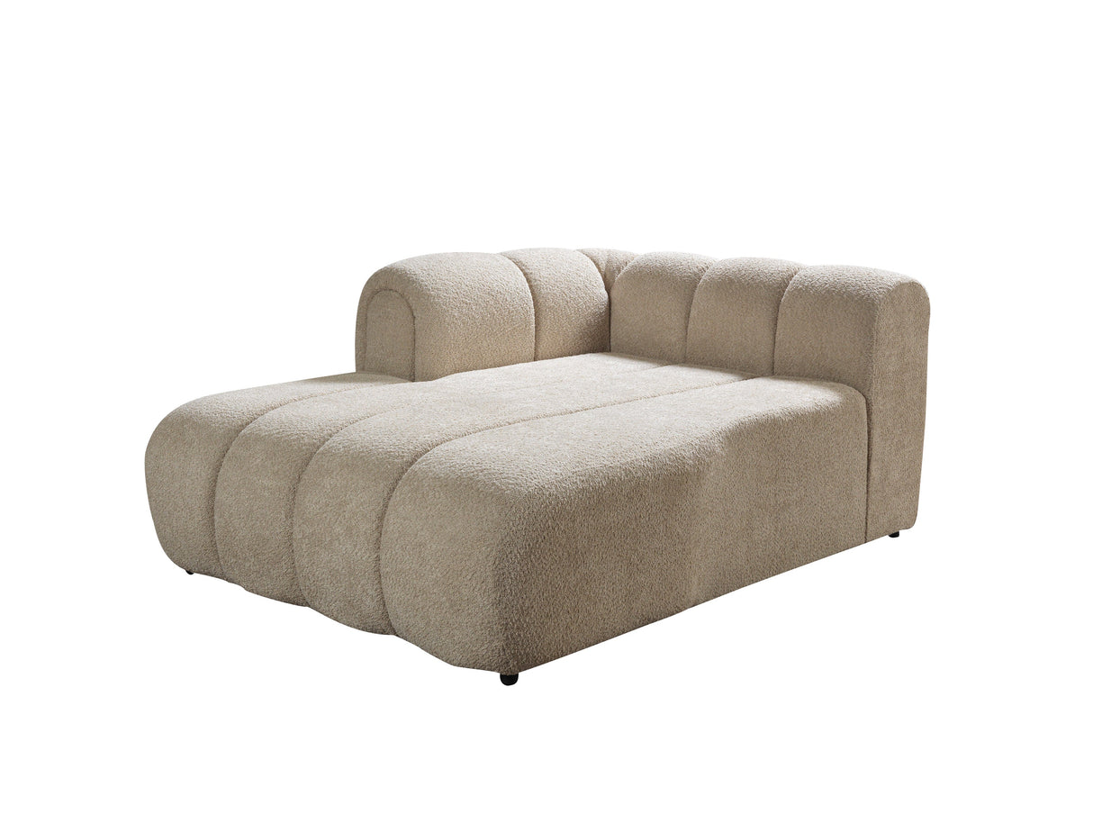 Lis Sand Boucle LAF 115" Sectional from Nova Furniture - Luna Furniture