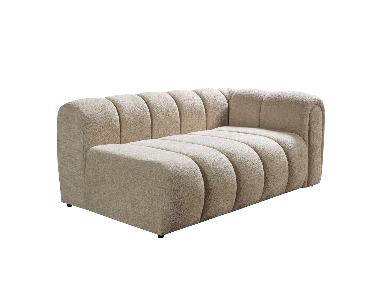 Lis Sand Boucle LAF 115" Sectional from Nova Furniture - Luna Furniture
