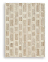 Lisgrove Tan/Brown/White Medium Rug from Ashley Furniture - Luna Furniture