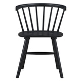 Willow Solid Wood Dining Chair, Black from Steve Silver - Luna Furniture