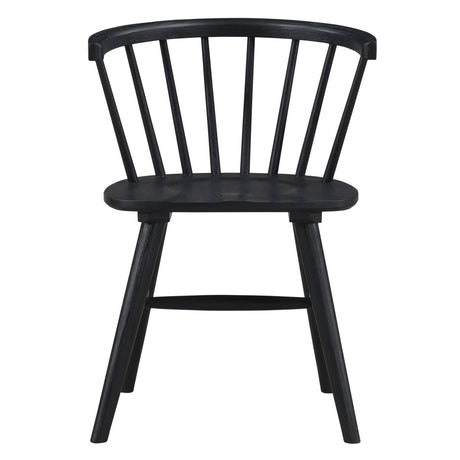 Willow Solid Wood Dining Chair, Black from Steve Silver - Luna Furniture