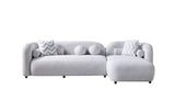 Liva Gray Boucle RAF 110" Sectional from Nova Furniture - Luna Furniture