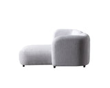 Liva Gray Boucle RAF 110" Sectional from Nova Furniture - Luna Furniture