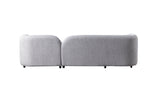 Liva Gray Boucle RAF 110" Sectional from Nova Furniture - Luna Furniture