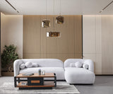 Liva Gray Boucle RAF 110" Sectional from Nova Furniture - Luna Furniture