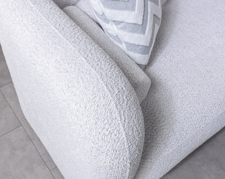 Liva Gray Boucle RAF 110" Sectional from Nova Furniture - Luna Furniture