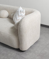 Liva Sand Boucle LAF 110" Sectional from Nova Furniture - Luna Furniture