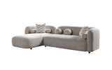 Liva Sand Boucle LAF 110" Sectional from Nova Furniture - Luna Furniture