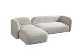 Liva Sand Boucle LAF 110" Sectional from Nova Furniture - Luna Furniture