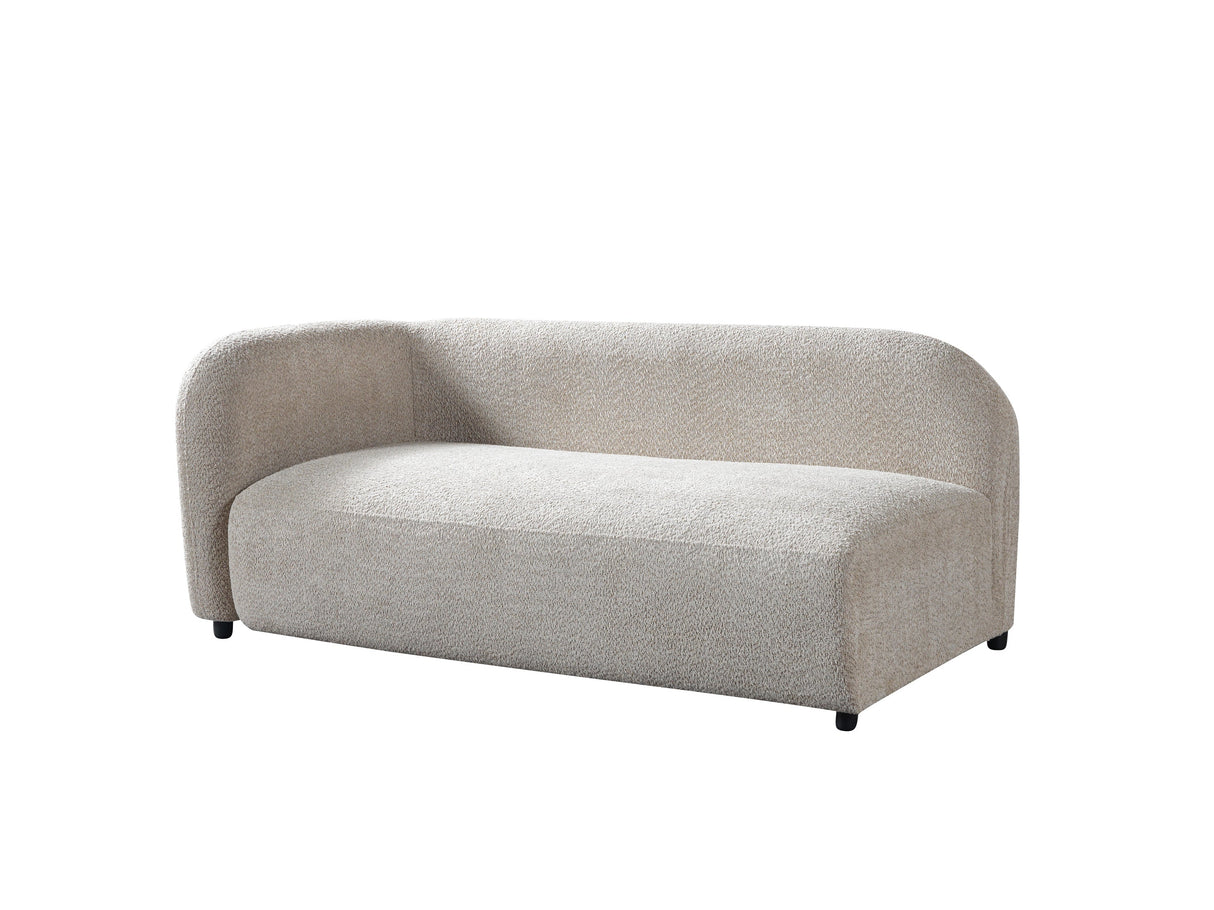 Liva Sand Boucle RAF 110" Sectional from Nova Furniture - Luna Furniture