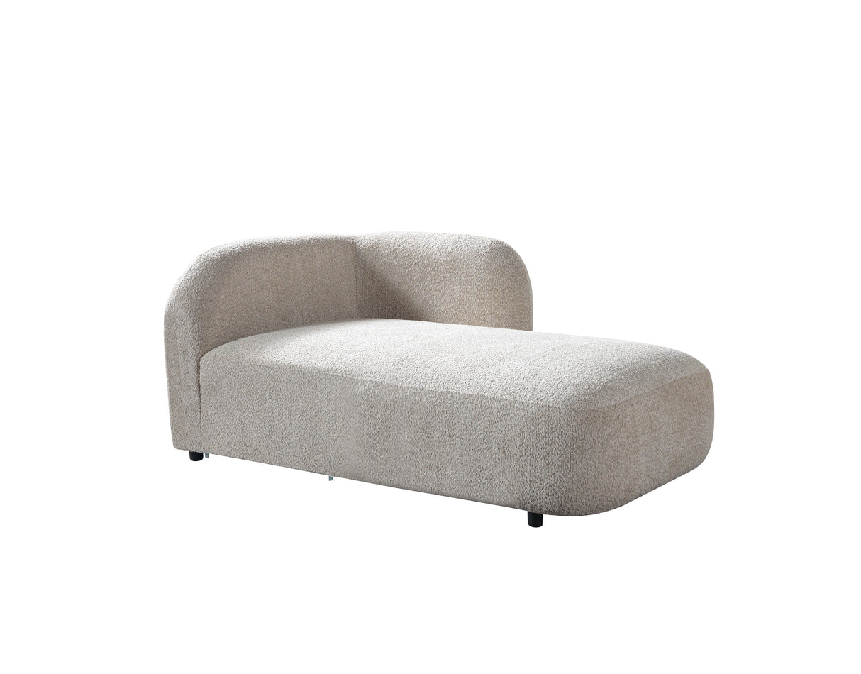 Liva Sand Boucle RAF 110" Sectional from Nova Furniture - Luna Furniture