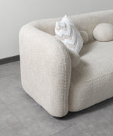 Liva Sand Boucle RAF 110" Sectional from Nova Furniture - Luna Furniture