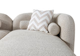 Liva Sand Boucle RAF 110" Sectional from Nova Furniture - Luna Furniture