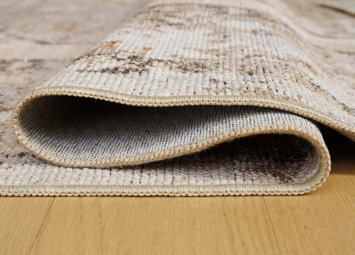 Livdon Brown/Beige/Gray Washable Large Rug from Ashley Furniture - Luna Furniture