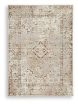 Livdon Brown/Beige/Gray Washable Medium Rug from Ashley - Luna Furniture