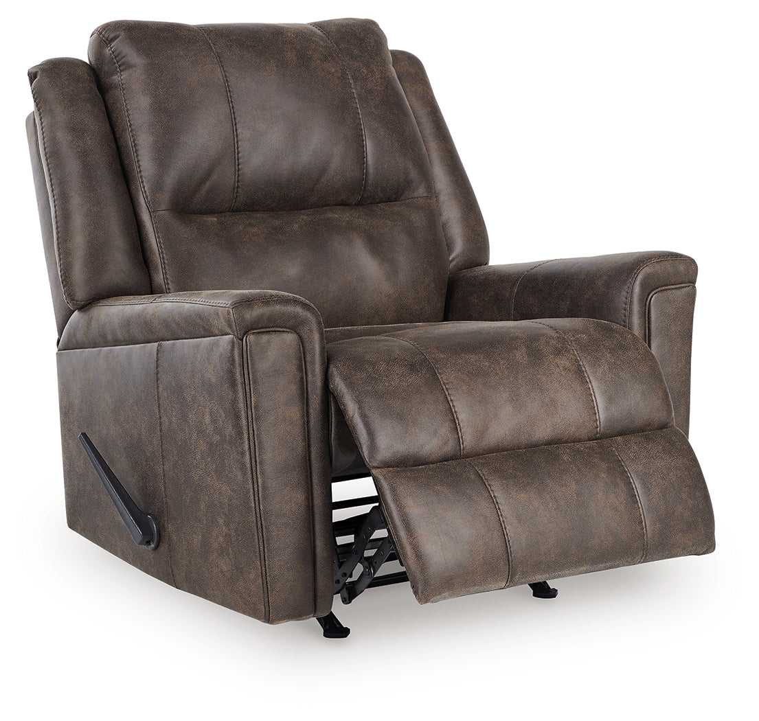 Lixtowel Walnut Recliner from Ashley - Luna Furniture