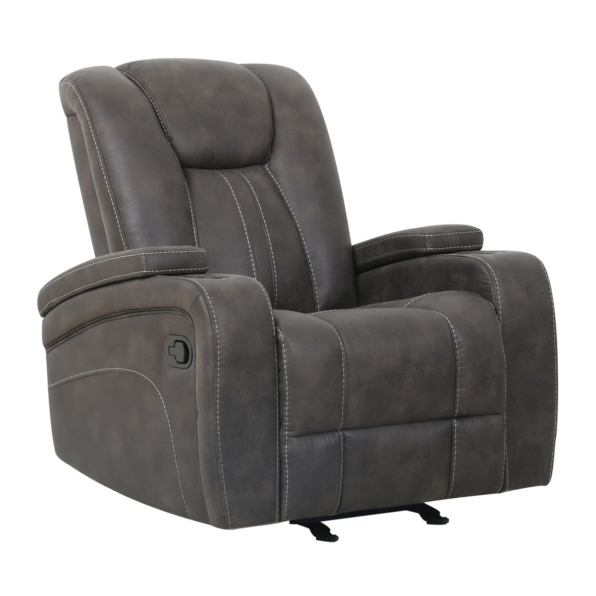 Marlow Charcoal Manual Recliner from Steve Silver - Luna Furniture