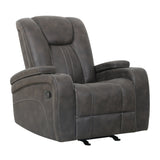 Marlow Charcoal Manual Recliner from Steve Silver - Luna Furniture