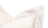 The Little Bit Country 22" Essential Pillow in Performance Textured Cream Linen, Livesmart Machale-Ivory Flange, Set of 2 from Essentials For Living - Luna Furniture