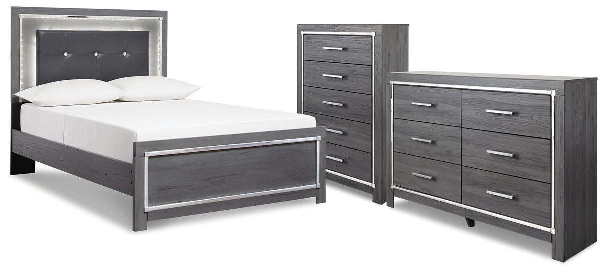 Lodanna Full Panel Bed, Dresser and Chest from Ashley - Luna Furniture