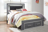 Lodanna Full Upholstered Panel Storage Bed and Chest from Ashley Furniture - Luna Furniture