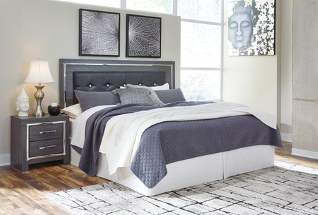 Lodanna Gray King/California King Panel Headboard, Dresser, Mirror and 2 Nightstands from Ashley - Luna Furniture
