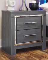 Lodanna Gray King Storage Bed, Dresser, Mirror and 2 Nightstands from Ashley - Luna Furniture