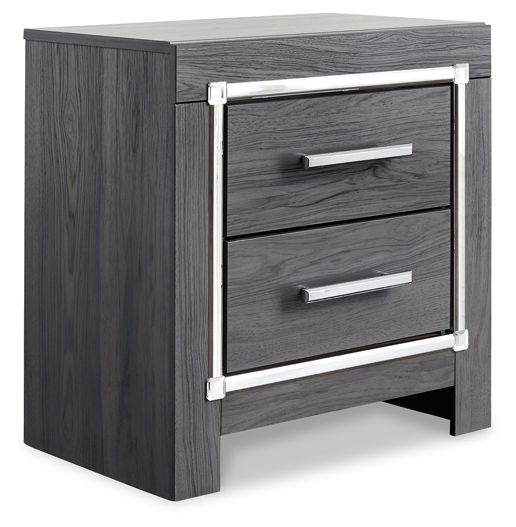 Lodanna Gray Queen Storage Bed and Nightstand from Ashley - Luna Furniture