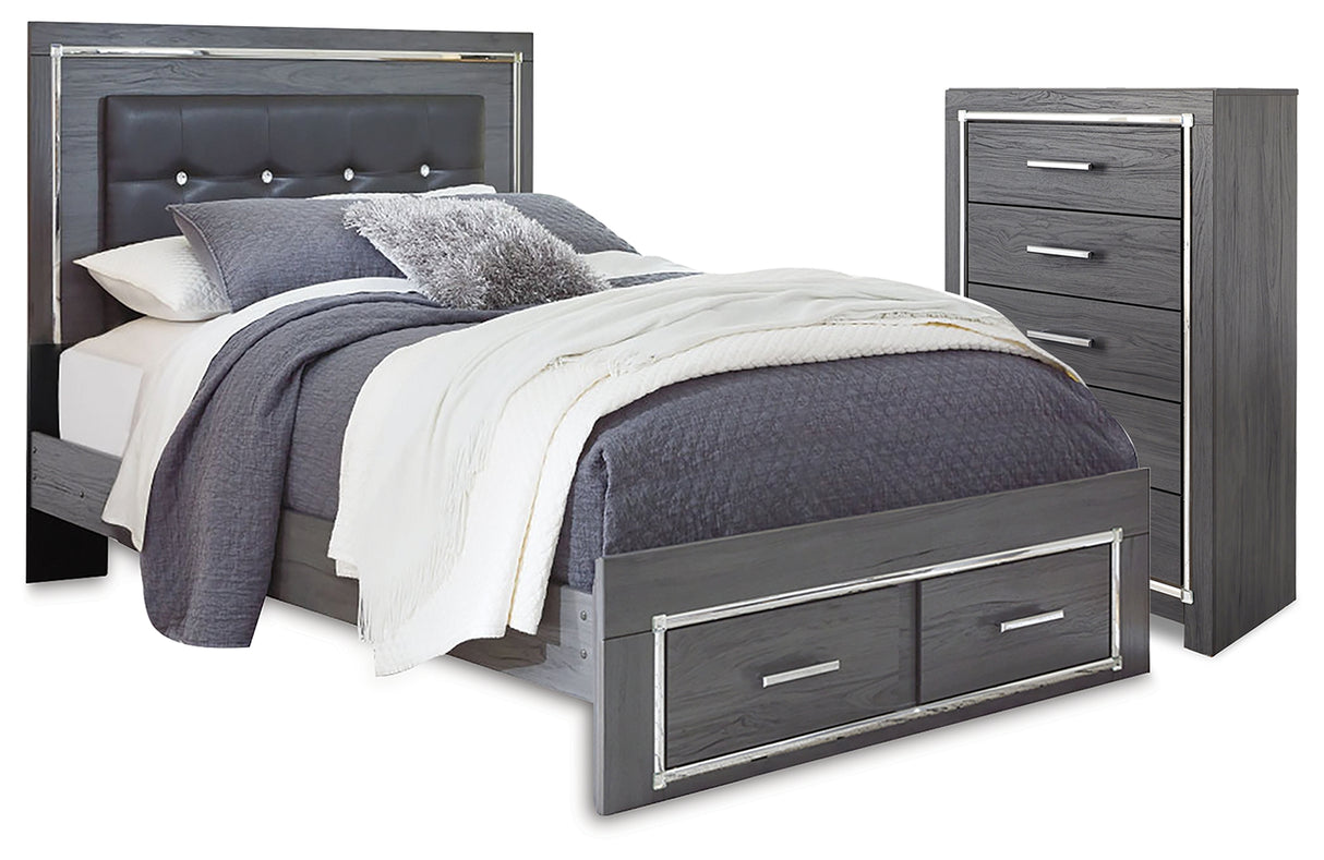 Lodanna Queen Panel Storage Bed and Chest from Ashley - Luna Furniture
