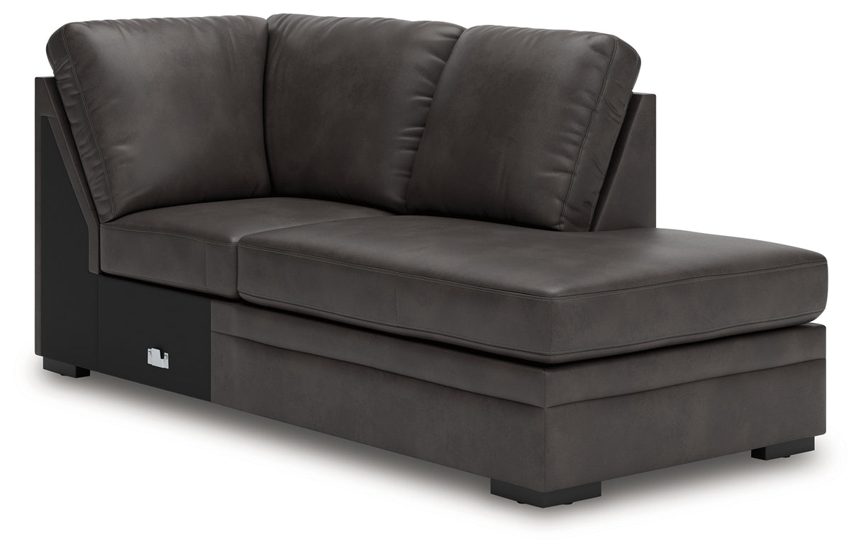 Lofton-Pike Shadow 2-Piece RAF Chaise Sectional from Ashley - Luna Furniture