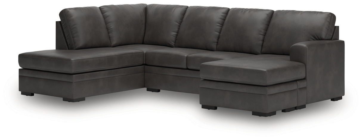 Lofton-Pike Shadow 2-Piece LAF Chaise Sectional from Ashley - Luna Furniture