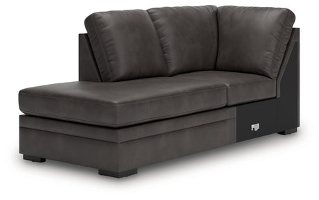 Lofton-Pike Shadow 2-Piece LAF Chaise Sectional from Ashley - Luna Furniture